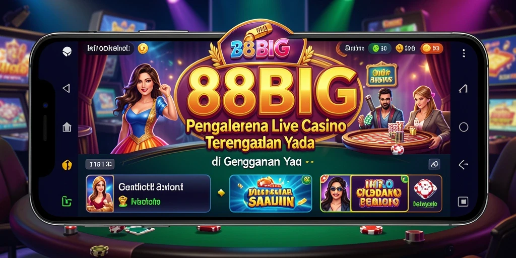 Tampilan permainan Live Casino 88BIG yang memukau dan interaktif.