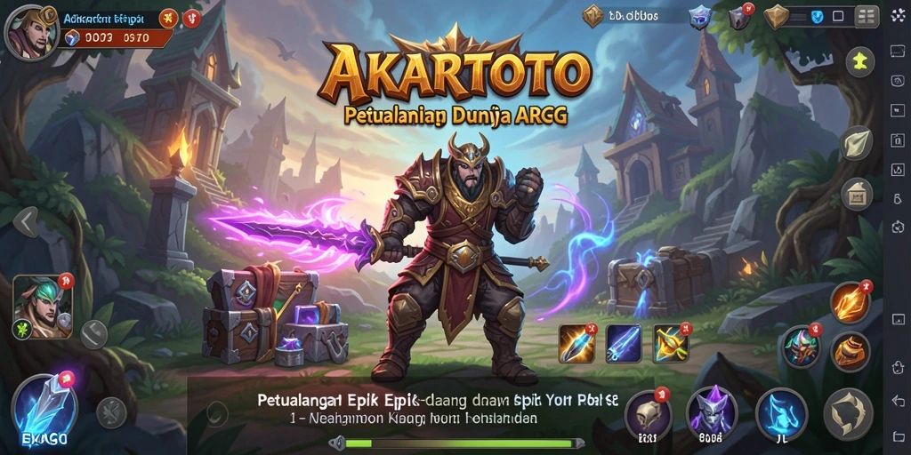 Screenshot gameplay AKARTOTO yang menampilkan aksi seru dalam dunia ARPG.