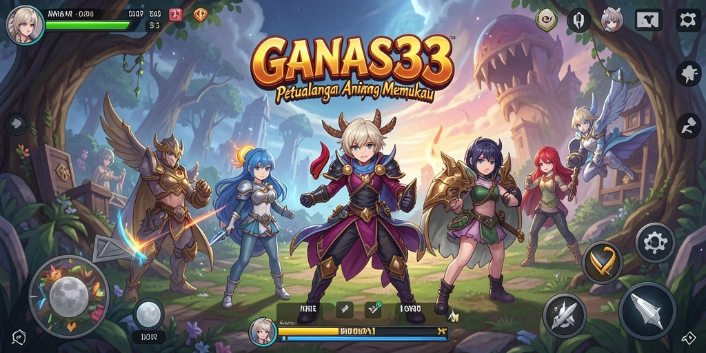 Screenshot yang menunjukkan pertarungan epik dalam GANAS33.