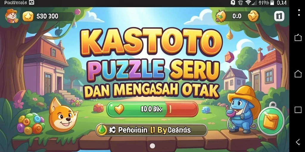 Tampilan Gameplay KASTOTO yang menarik dengan teka-teki menantang.