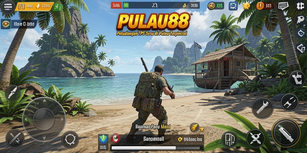 Tampilan gameplay PULAU88 yang menegangkan di pulau misterius.