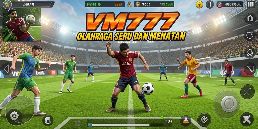 Tampilan screenshot utama dari gameplay seru di VM777.